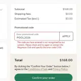 Nespresso coupon verification screenshot