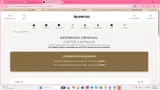 Nespresso coupon verification screenshot