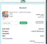 EBOOK40 coupon verification screenshot