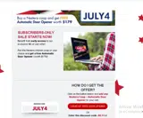 JULY4 coupon verification screenshot
