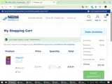 Nestle Health Science Nutrition Store coupon verification screenshot