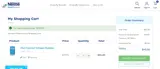 Nestle Health Science Nutrition Store coupon verification screenshot