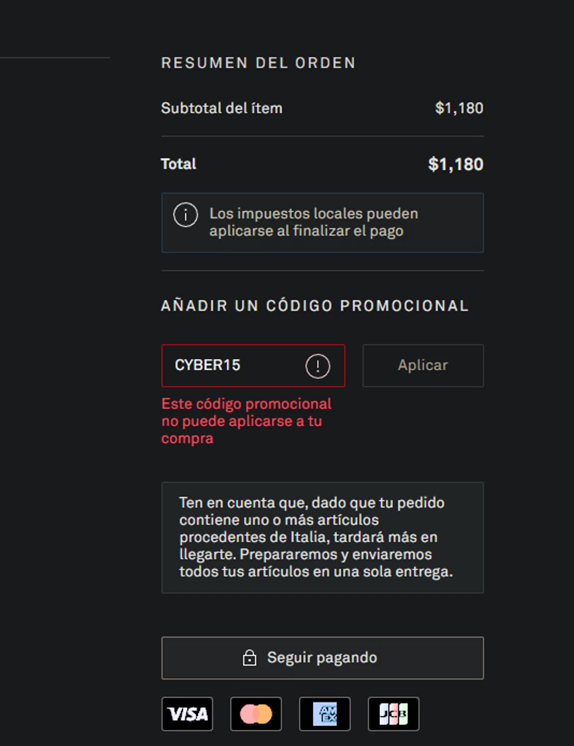 Net-A-Porter promo code screenshot showing code CYBER15 applied at Net-A-Porter checkout page. Uploaded by SimplyCodes community member CleverPro3528 on Dec 1, 2025
