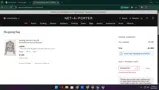 Net-A-Porter coupon verification screenshot