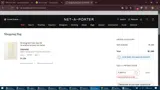 Net-A-Porter coupon verification screenshot