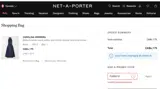 Net-A-Porter coupon verification screenshot