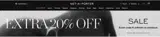Net-A-Porter coupon verification screenshot