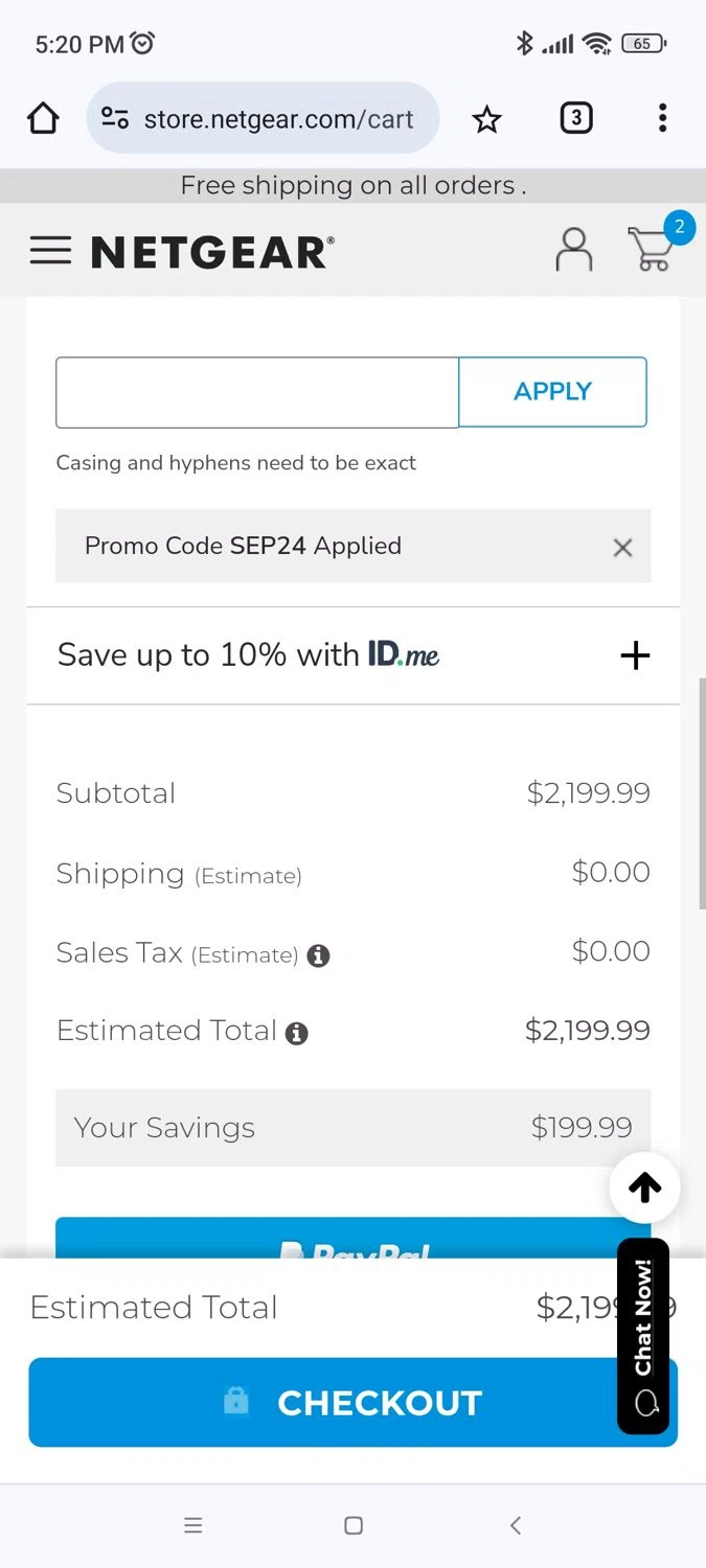 where to use netTALK promo code box