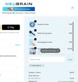 WELCOME10 coupon verification screenshot