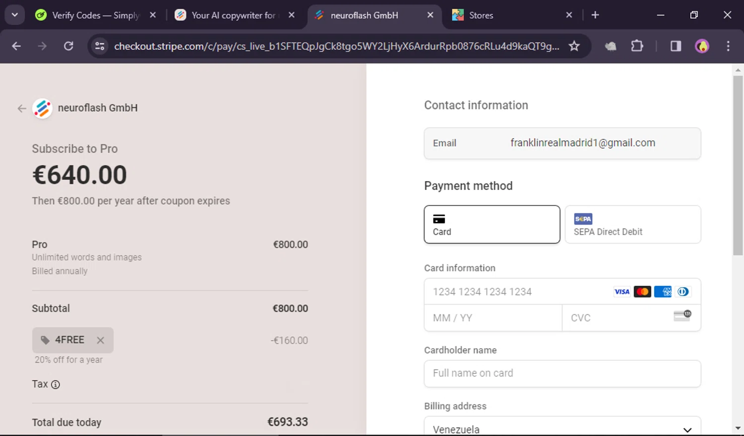 how to use Neuroflash coupons