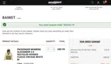 SOCIAL15 coupon verification screenshot