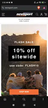 Flash10 coupon verification screenshot