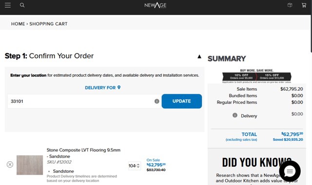 NewAge Products checkout page showing NewAge Products discount code box | Screenshot taken by SimplyCodes community member on Jul 23, 2025