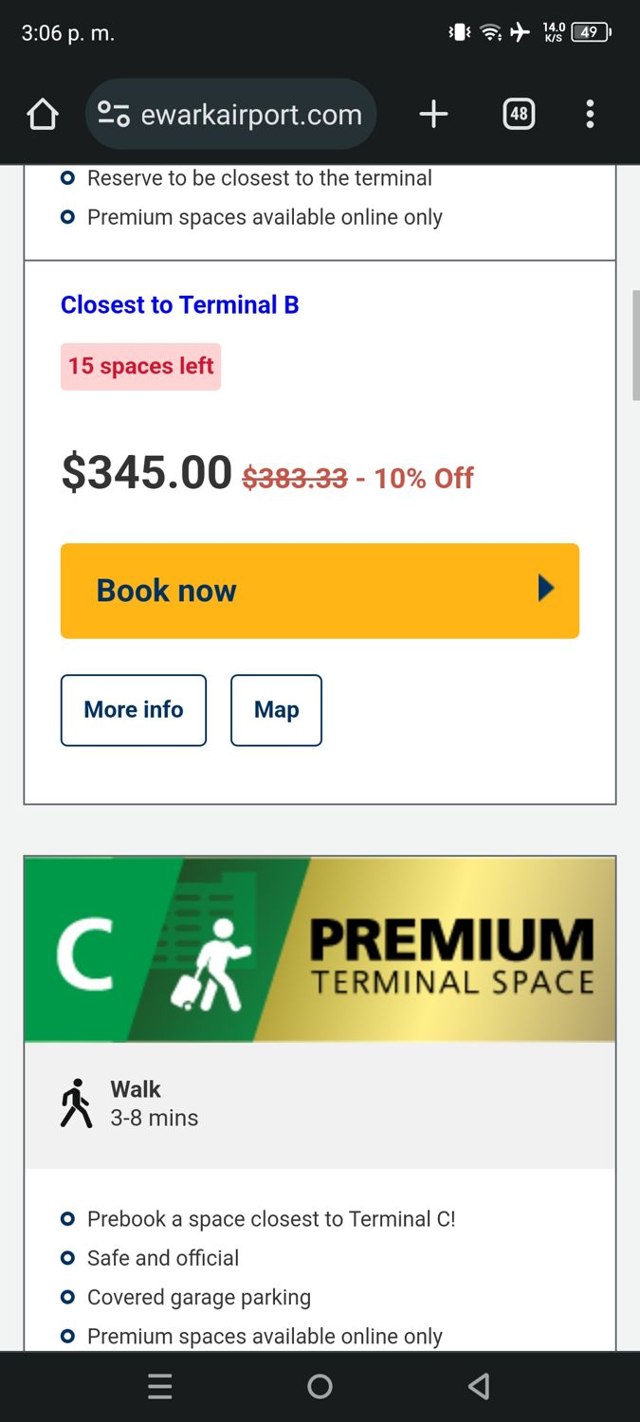 Newark Airport Parking checkout page showing Newark Airport Parking promo code box | Screenshot taken by SimplyCodes community member on Oct 24, 2023