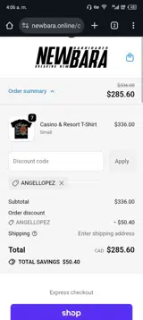 ANGELLOPEZ coupon verification screenshot