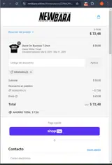 newbara25 coupon verification screenshot