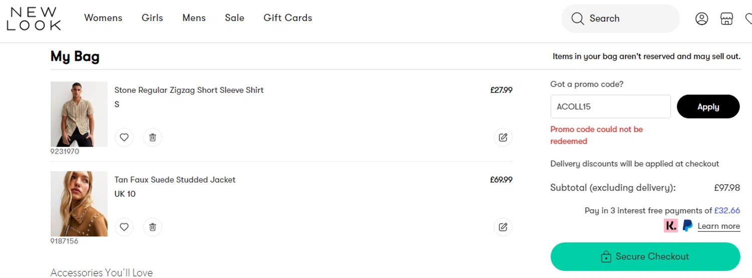 New Look Delivery Discount Code Code Promotion New Look New