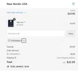 STEPHANIE15 coupon verification screenshot