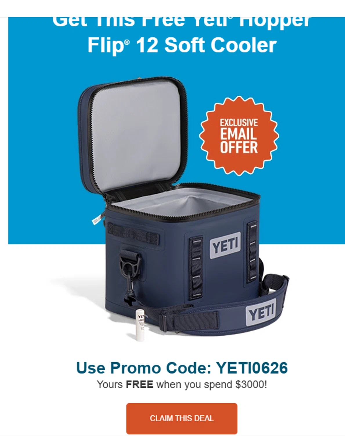 New Pig promo code screenshot showing code YETI0626 applied at New Pig checkout page. Uploaded by SimplyCodes community member valeriaantonieta on Jun 1, 2026