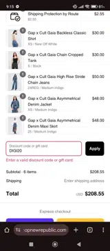 DIGI20 coupon verification screenshot