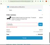 EASTER2026 coupon verification screenshot