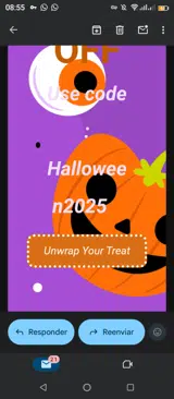 Halloween2025 coupon verification screenshot