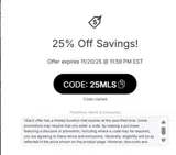 New York City FC coupon verification screenshot
