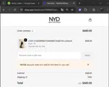TIKTOK coupon verification screenshot
