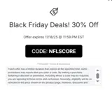 New York Giants coupon verification screenshot