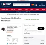New York Mets coupon verification screenshot