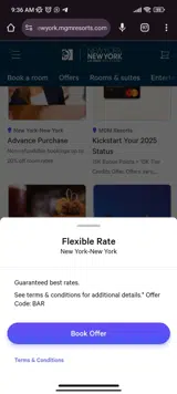 BAR coupon verification screenshot