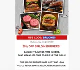 SIRLOIN20 coupon verification screenshot