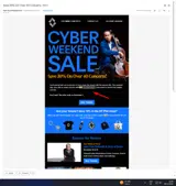 CYBERSALE30 coupon verification screenshot
