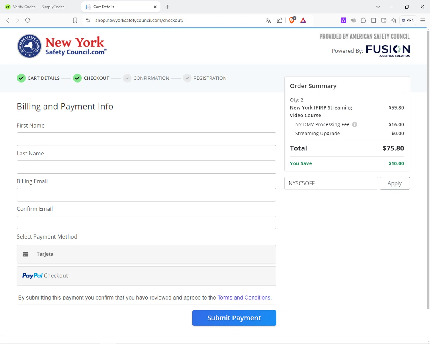 New York Safety Council Promo Codes - $10 Off | October 2024