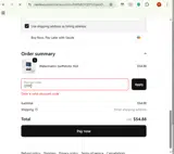 COTC coupon verification screenshot