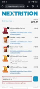 NEWYR26_15 coupon verification screenshot