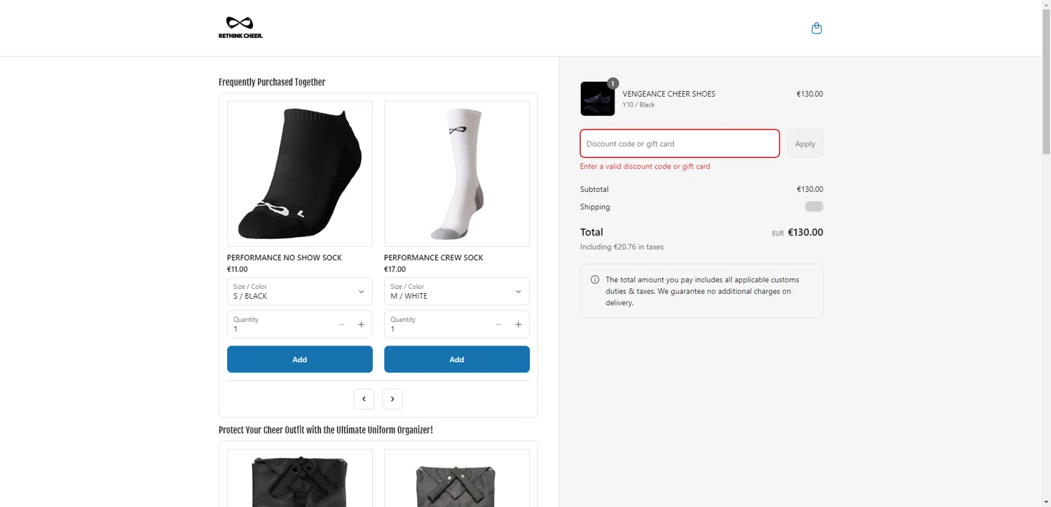 Nfinity coupon code screenshot showing code FREESHIP2MTCNRBH applied at Nfinity checkout page. Uploaded by SimplyCodes community member PromoAdmiral6652 on Jun 10, 2025