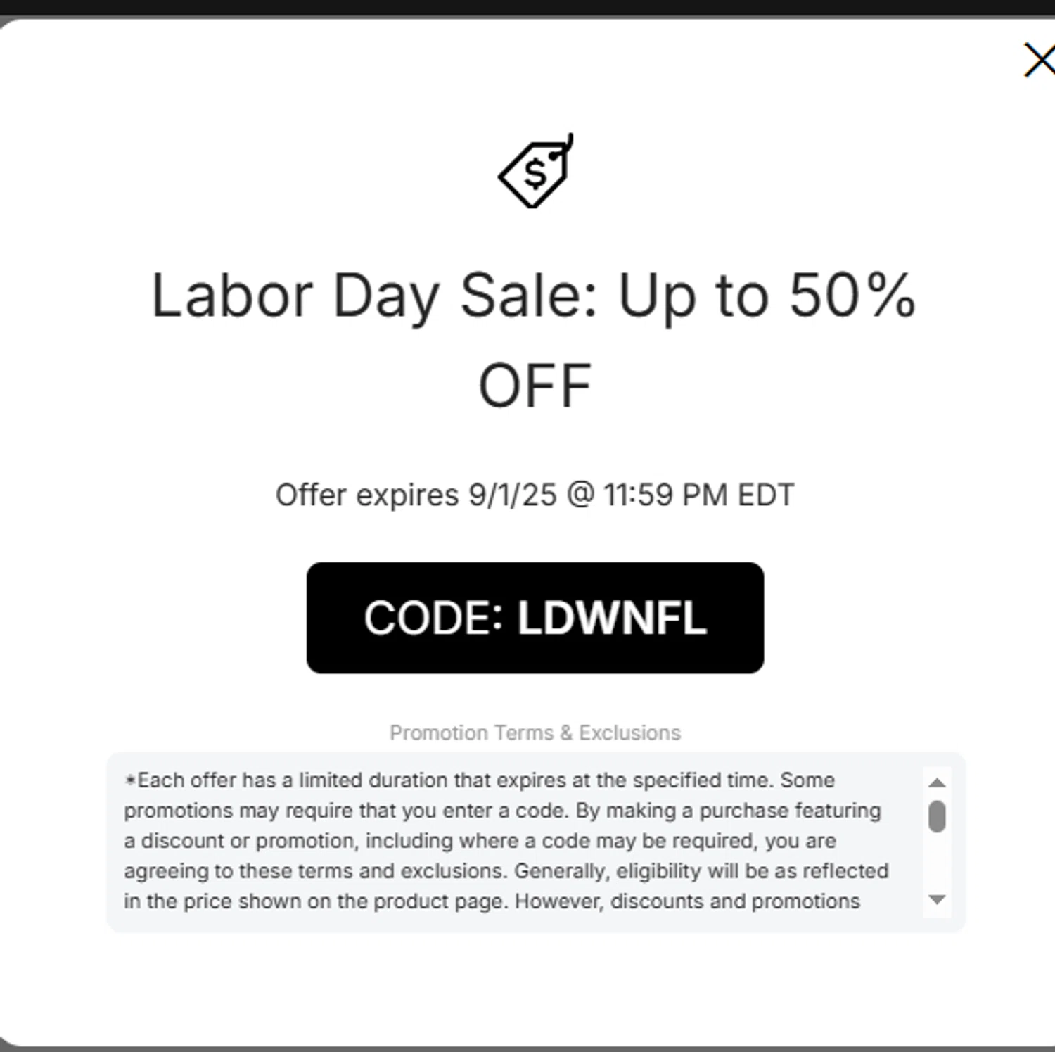 NFLShop.com promo code screenshot showing code LDWNFL applied at NFLShop.com checkout page. Uploaded by SimplyCodes community member tronsito66 on Aug 29, 2025