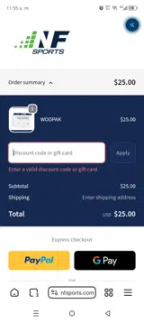 KEVIN30 coupon verification screenshot
