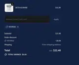 KEVIN30 coupon verification screenshot