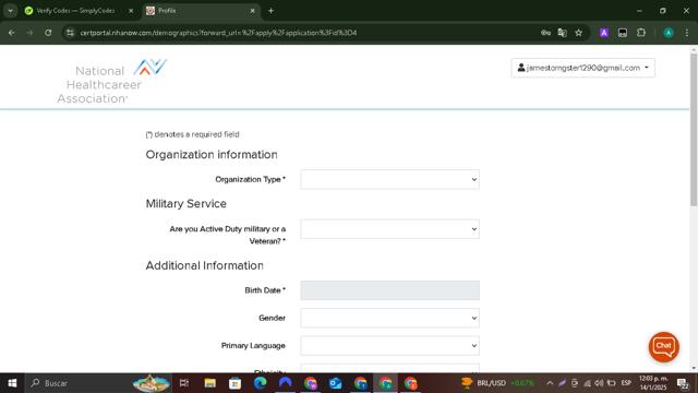 NHA checkout page showing NHA discount code box | Screenshot taken by SimplyCodes community member on Jan 14, 2025