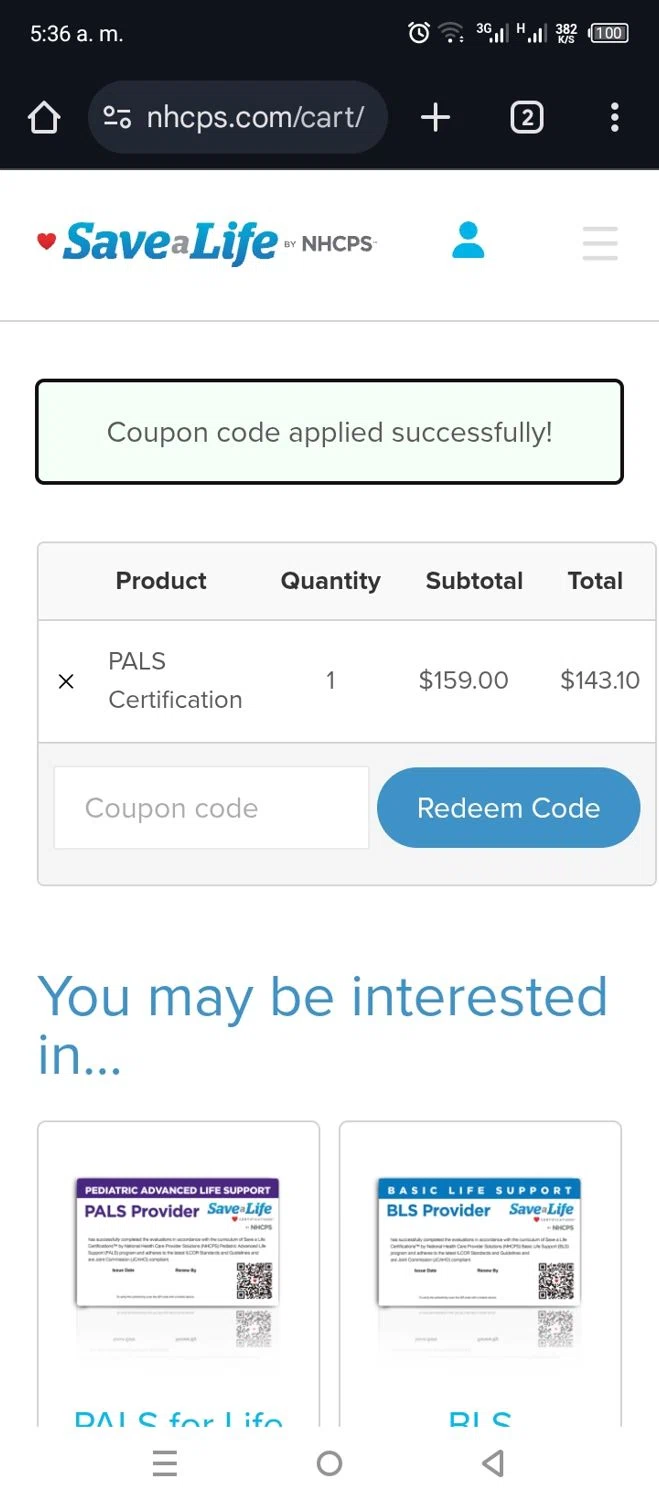 how to use NHCPS coupons