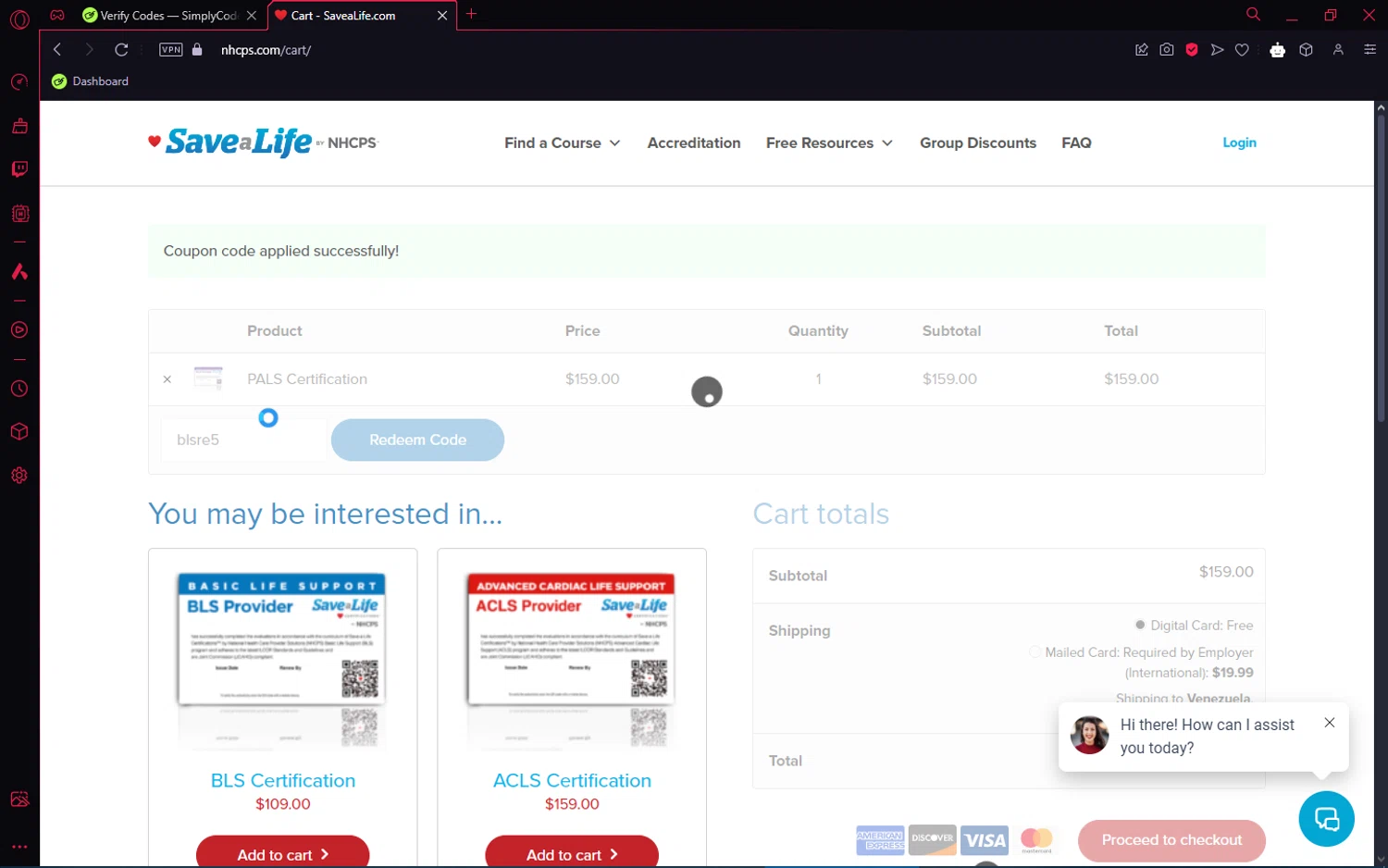 where to use NHCPS promo code box