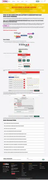 NH Lottery coupon verification screenshot