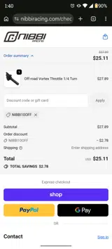 NIBBI10OFF coupon verification screenshot