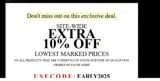 EARLY2025 coupon verification screenshot