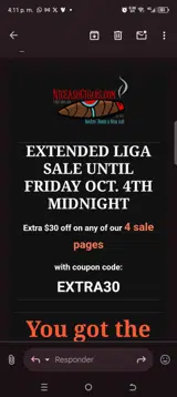 Extra30 coupon verification screenshot