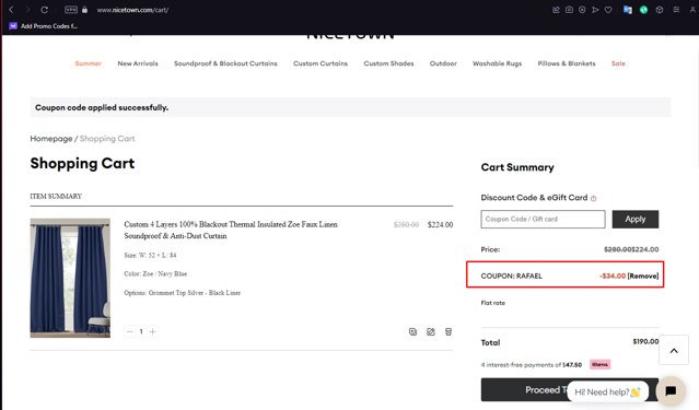 The Hues checkout page showing The Hues promo code box | Screenshot taken by SimplyCodes community member on May 17, 2024
