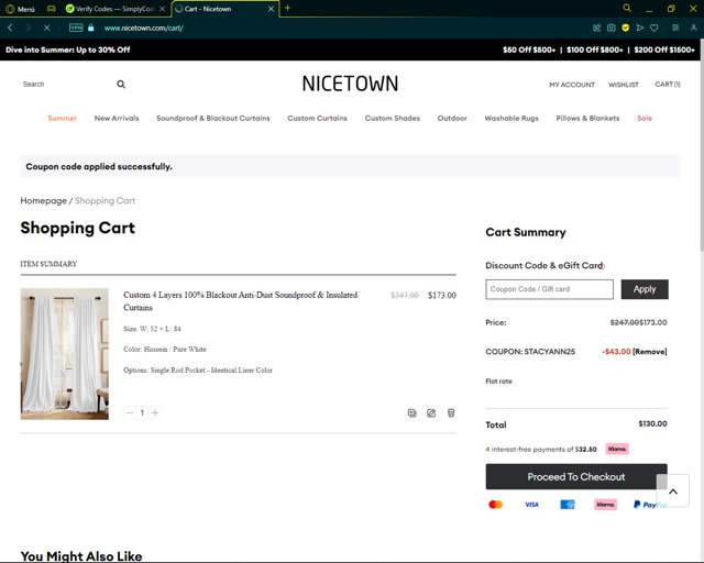 The Hues checkout page showing The Hues promo code box | Screenshot taken by SimplyCodes community member on May 17, 2024