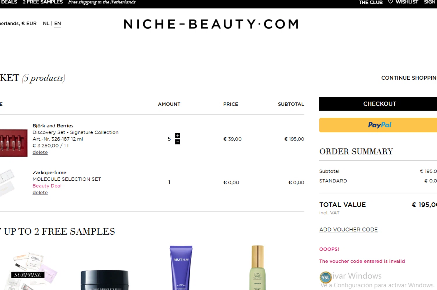 Niche - Beauty.com discount code screenshot showing code XMAS20 applied at Niche - Beauty.com checkout page. Uploaded by SimplyCodes community member danyx_gx on Dec 28, 2025